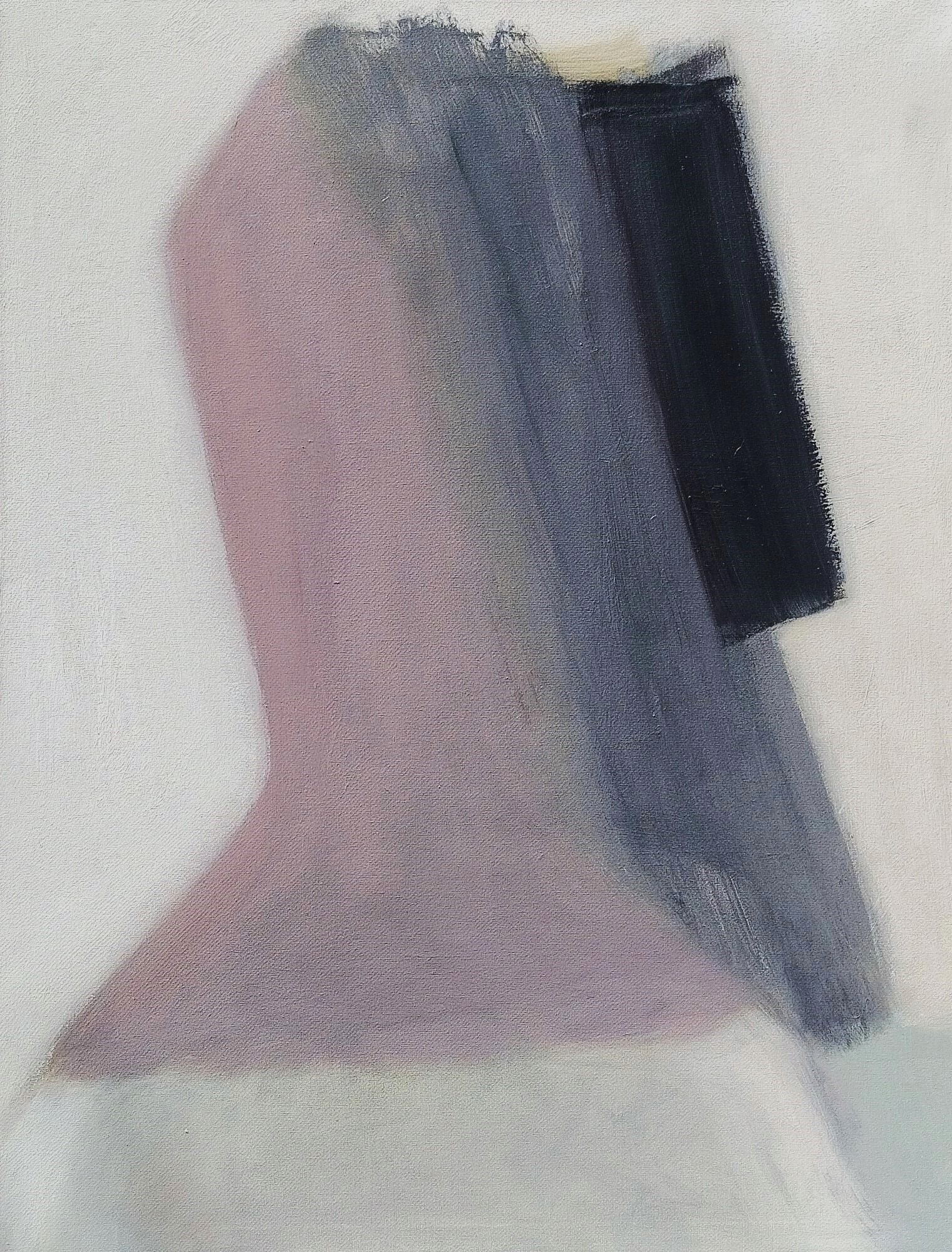 FIGURA DE PERFIL, Acrílico sobre tela, 116 x 89
